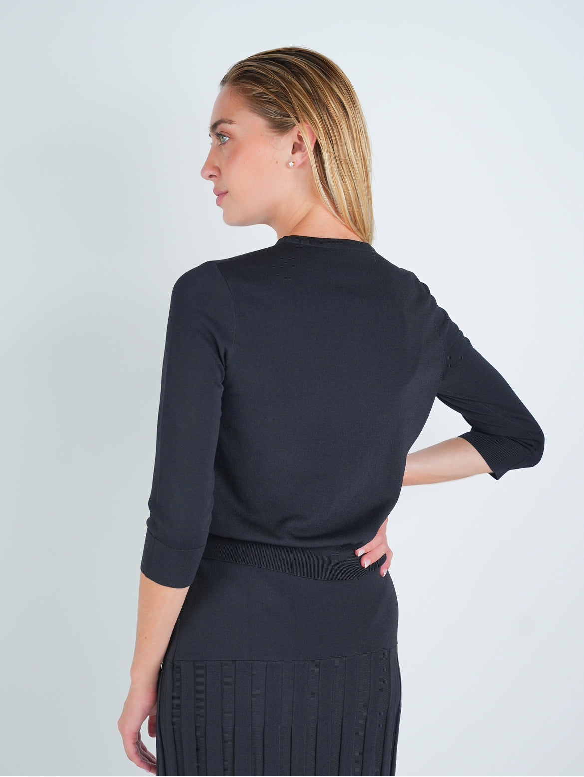 Knit Floral Embellished Top