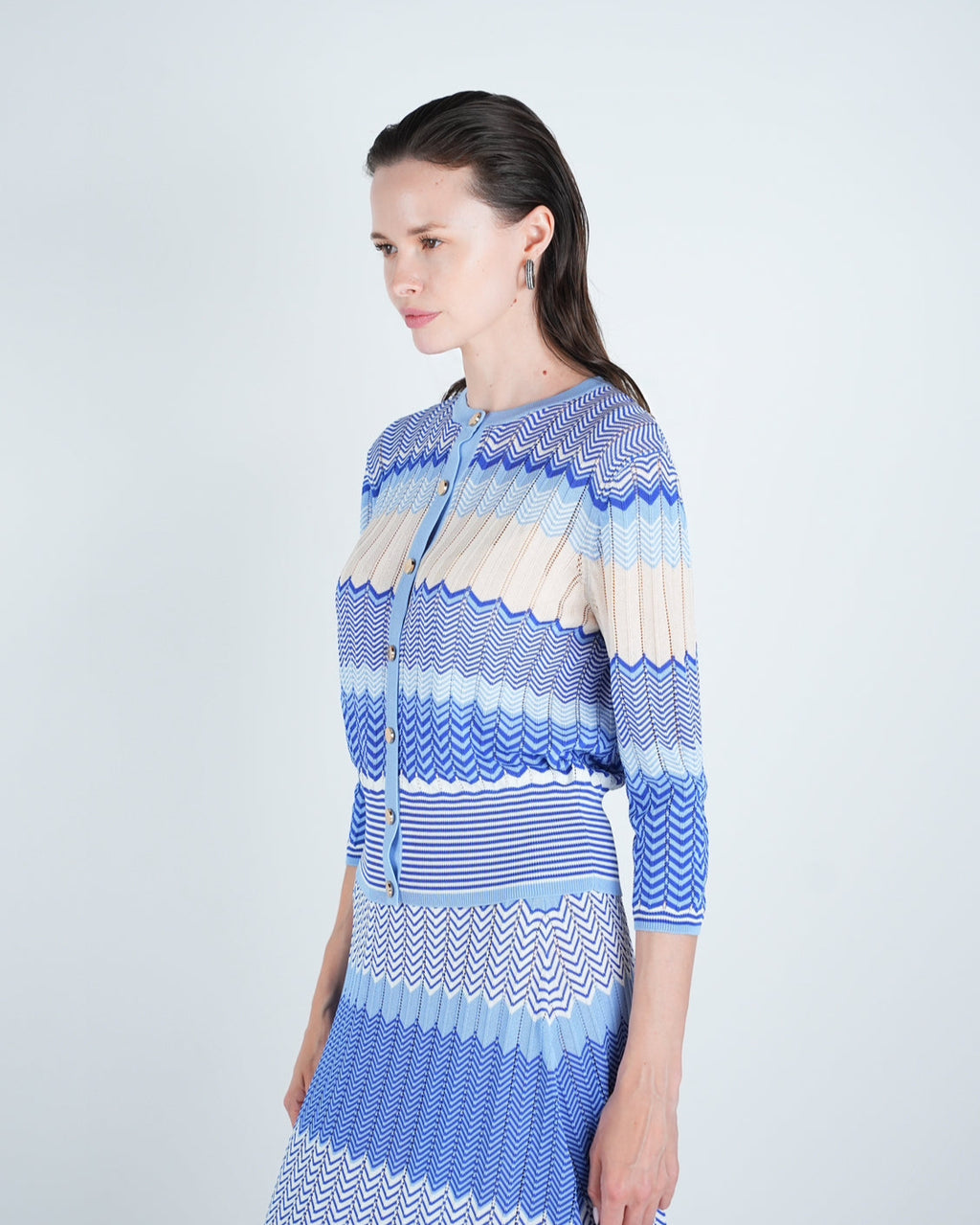 Knit Chevron Stripe Top