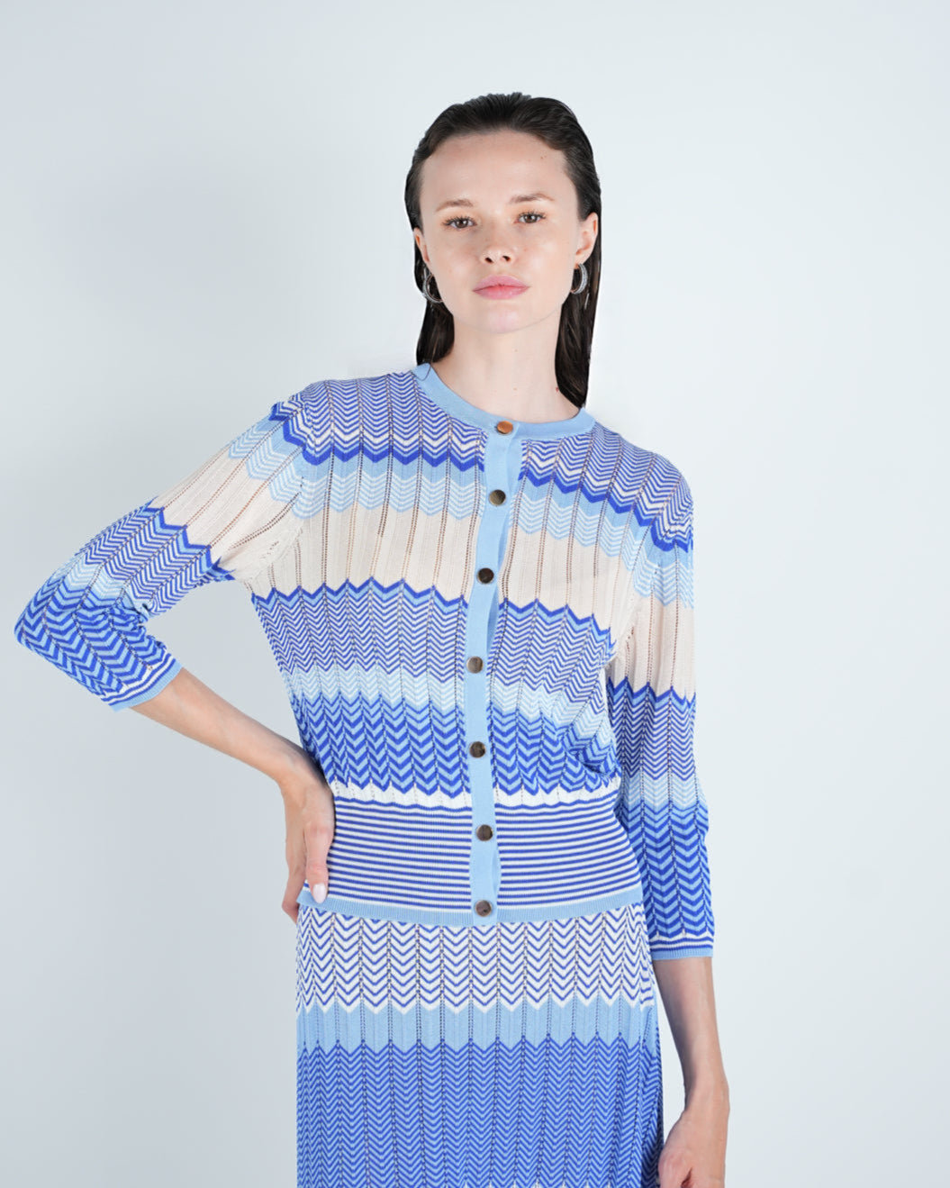 Knit Chevron Stripe Top